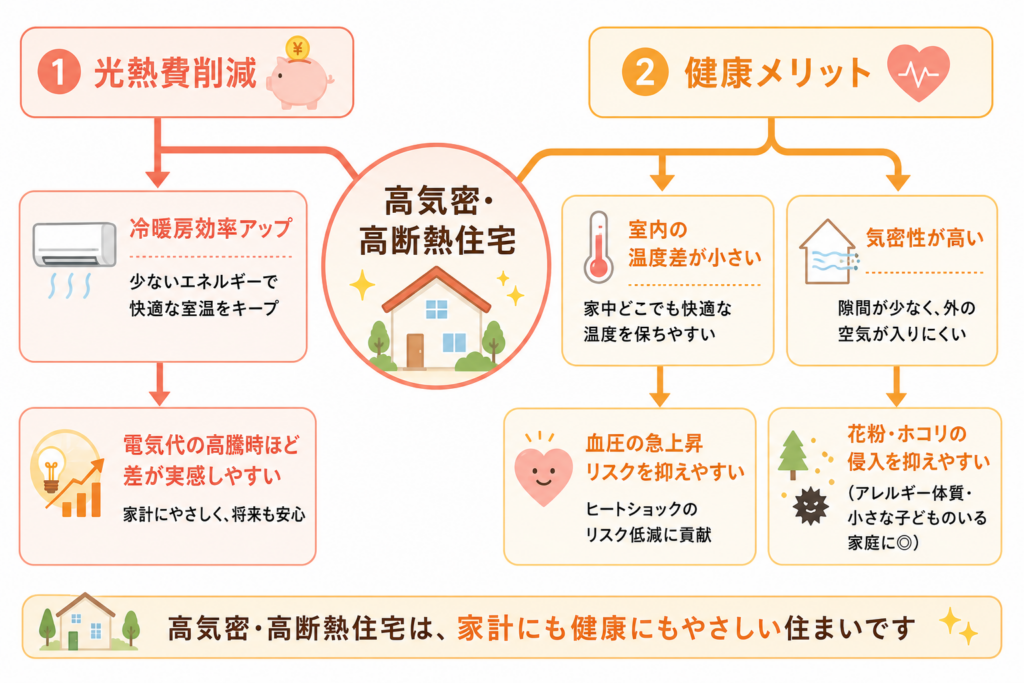 高気密高断熱住宅がもたらすメリット