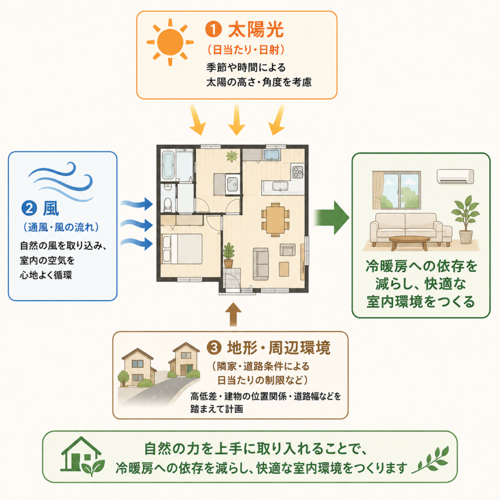 パッシブデザインの設計